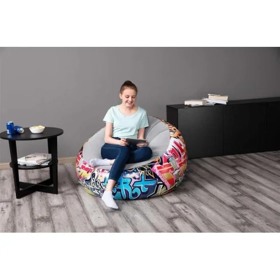 Bestway Gravity Air Chair, 1.12 x 1.12 x 0.66 meters
